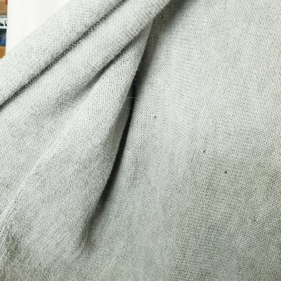 POL Cardigan‎ Gray Chunky Cozy Knit open Front oversized size Medium some piling - Picture 4 of 12